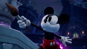 Disney Epic Mickey Rebrushed brings the magic of Disney to life in a vibrant 3D platformer. This beautiful remake sends Mickey Mouse on an epic journey through Wasteland, a realm of forgotten Disney characters. As Mickey, you will dive into a fantastical world and, armed with paint and thinner, shape your adventure and the fate of this alternate world.